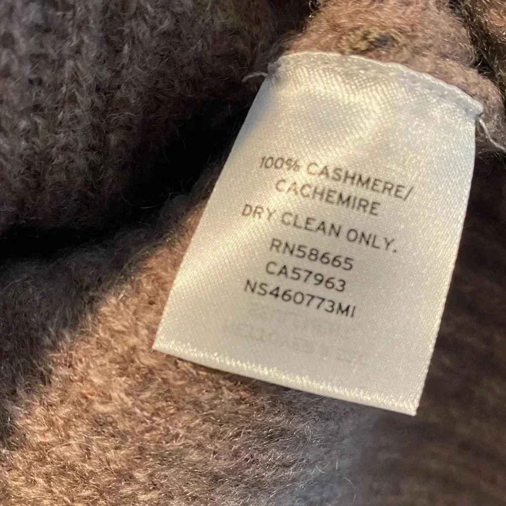 Nordstrom Women's‎ Signature Funnel Neck Tunic Lux Sweater 100% Cashmere S NWOT - Picture 7 of 11